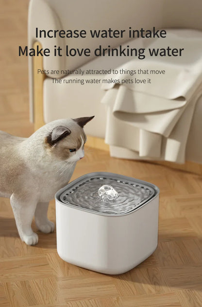 3L USB Cat Water Fountain – Automatic Filtered Water Dispenser for Cats