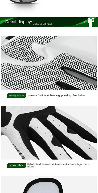 PGM Professional Golf Gloves – Breathable Microfiber, Non-Slip, Perfect for Club Swing & Putting Training