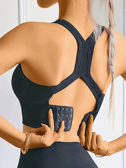 Seamless Sports Yoga Tank Bra – Comfy, Breathable, Push Up Fitness Top