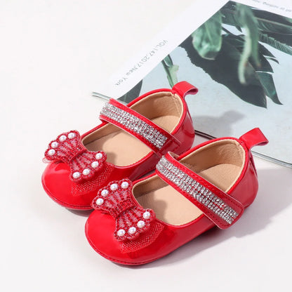 Baby Princess First Walking Shoes - Anti-Slip Learning Walker Shoes for Ages 0-1
