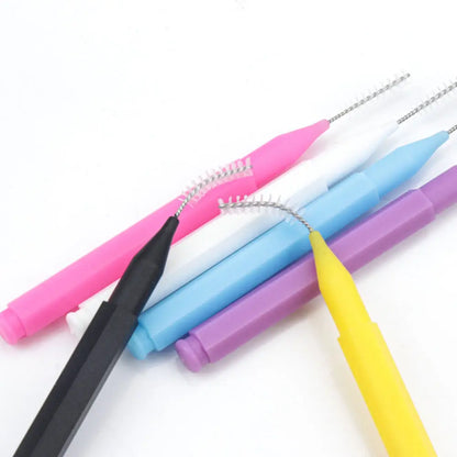 10/20/50PCS Mini Eyebrow & Lash Brushes – Disposable Bendable Brow Perm & Micro Eyelash Applicator Tools