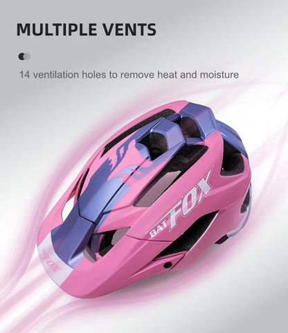 BATFOX MTB Cycling Helmet — Integrally-Molded Mountain Bike Helmet for Speed & Safety