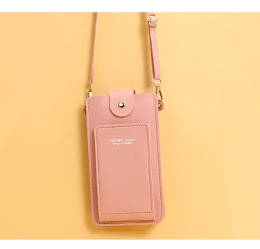 Women's Soft Leather Wallet & Touch Screen Phone Purse – Crossbody Shoulder Bag Handbag