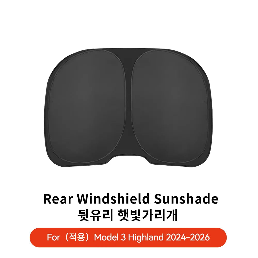 Tesla Model 3/Y Highland Juniper 2026 Side Window Sunshade with Suction Cups – Car Sun Protection Cloth Cover Accessory