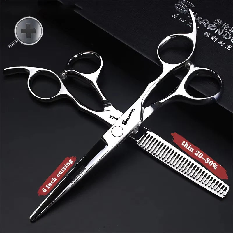 Professional Japanese Hair Cutting & Thinning Scissors – 6''/6.5''/7''/7.5'' Sharp Barber Shears for Salon & Home Use
