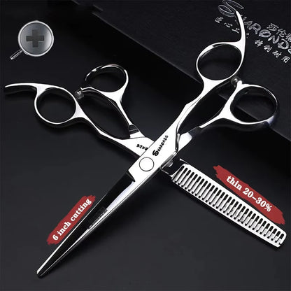 Professional Japanese Hair Cutting & Thinning Scissors – 6''/6.5''/7''/7.5'' Sharp Barber Shears for Salon & Home Use