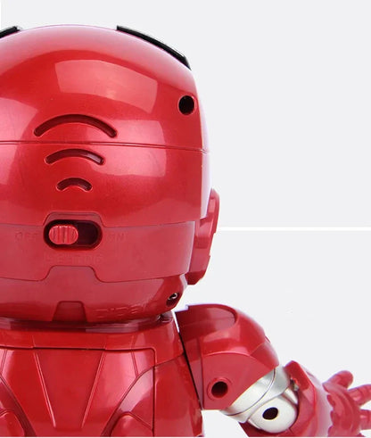 Marvel Iron Man Dance Action Figure – LED Light Singing Robot, Spiderman & Avengers Superhero Toy, Kid’s Christmas Gift