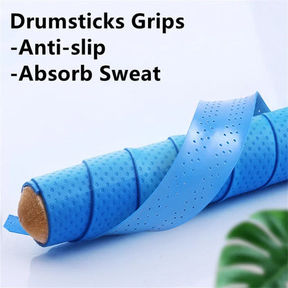 Anti-Slip Drumstick Grips – High Quality PU Sweat-Absorbing Tape for 7A, 5A, 5B, 7B Drumsticks, Instrument Accessories