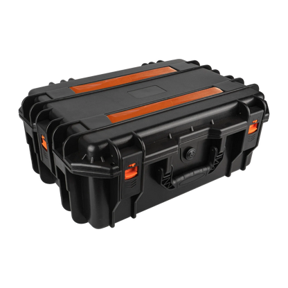 Trolley Toolbox with Wheels — Large Portable Tool Storage Case, Professional Plastic Instrument & Safety Equipment Box