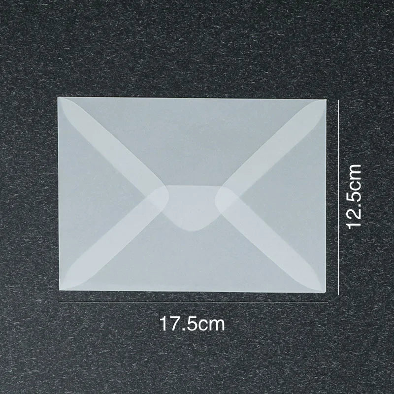 50 Pcs Blank Translucent Envelopes – for Invitations, Postcards, Gift Boxes, Wedding & Business Letters