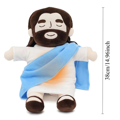 Breathing Jesus Plush Toy for Babies – Soothing Doll with Four-Gear Music Adjustment, Sleep Companion & Christmas Gift