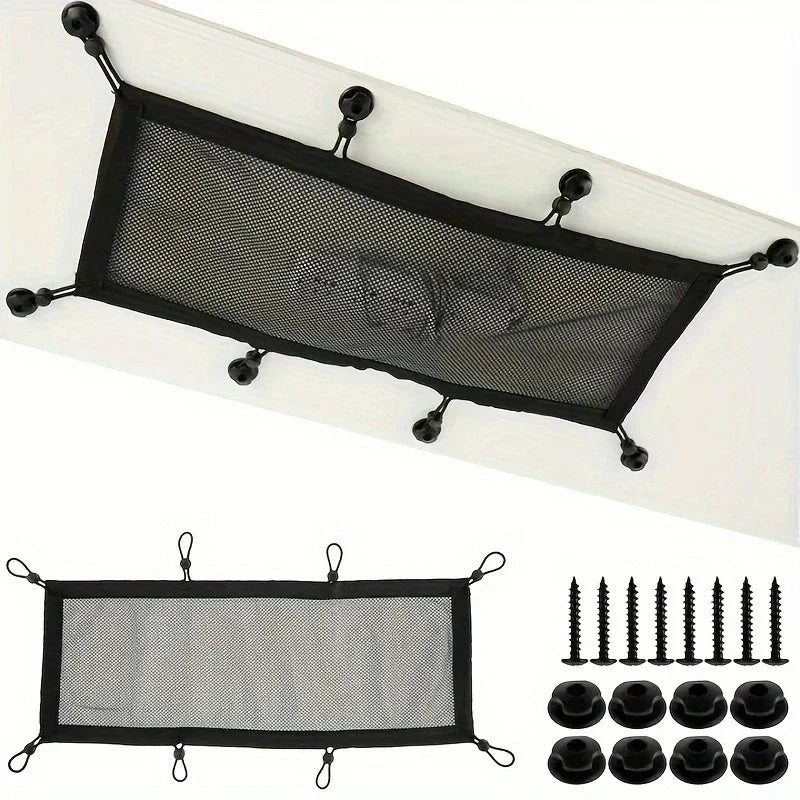 8-Hole Socket Cable Management Net – Under-Desk Cord Organizer Mesh for Flexible Wire and Cable Storage