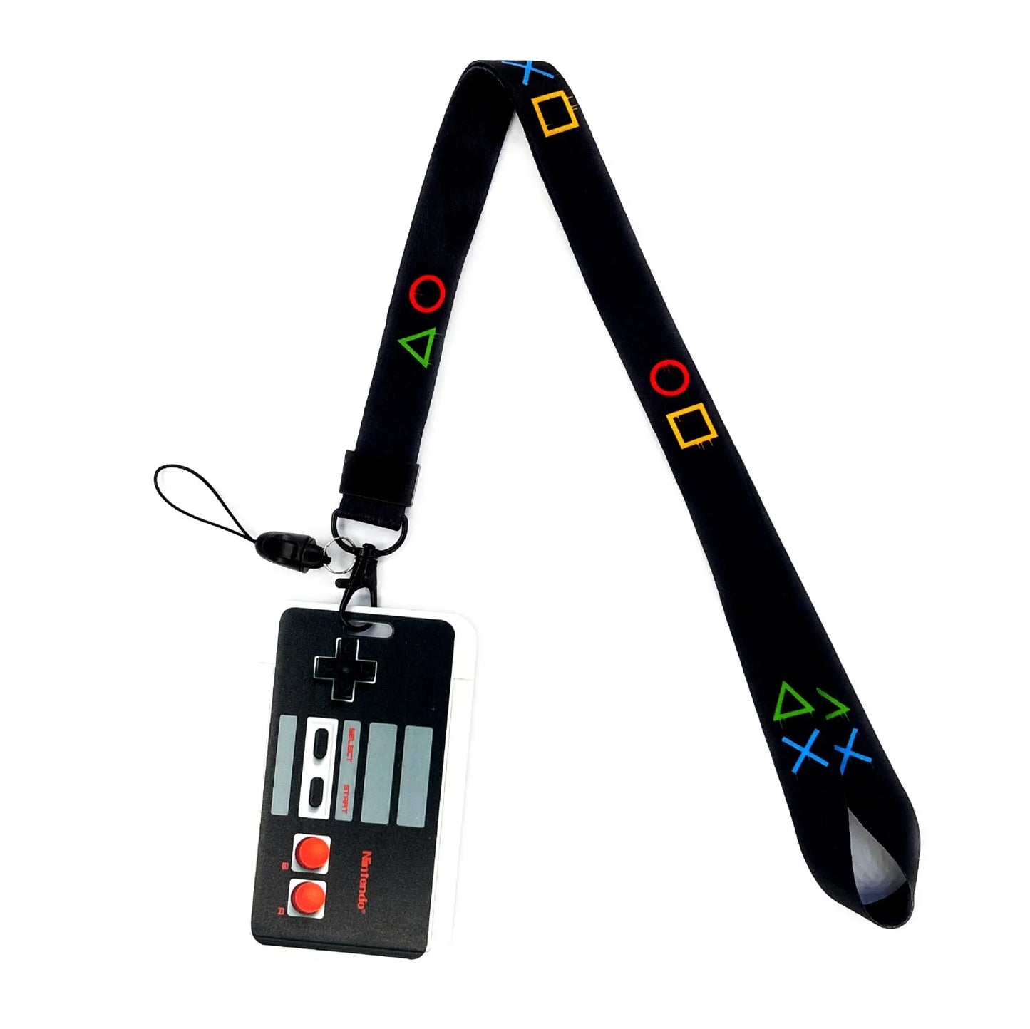 Gamer ID Card Holder Lanyard — Cool Credential Neck Strap & Badge Keychain for Men & Women