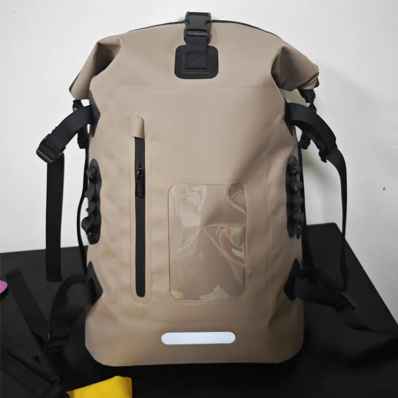 30L Waterproof Drift Bag – Swimming Backpack for River Trekking, Diving, Rafting, Canoeing & Kayaking, Wet/Dry PVC Camping Bag