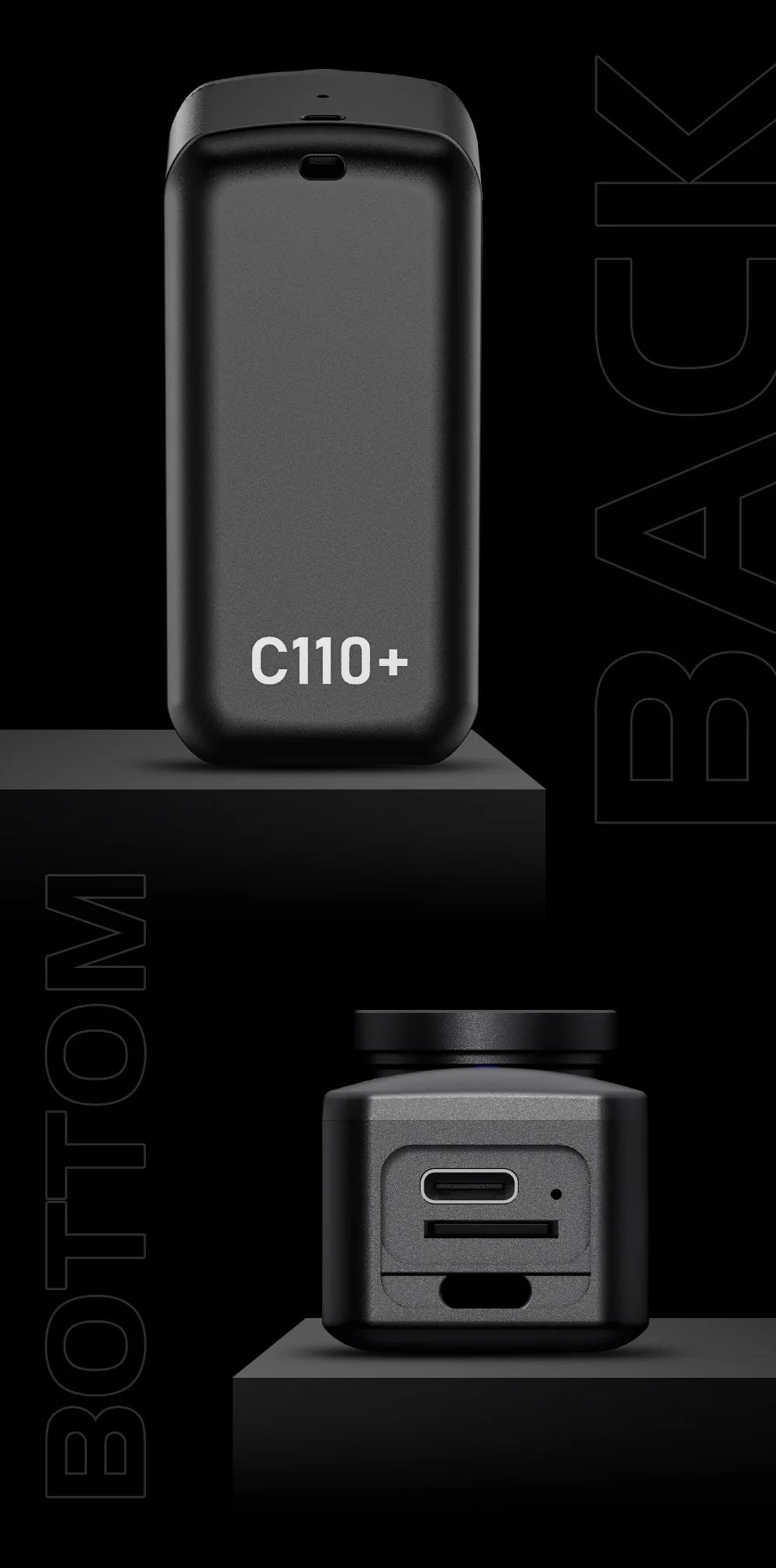 SJCAM C110+ 4K Action Camera – 30fps, 6-Axis GYRO, WiFi Remote, 1050mAh, Portable Sports DV for Helmet & Motorcycle