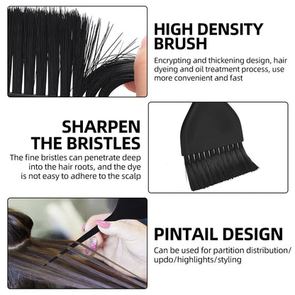 Arc-Shaped Dye Hair Brush – Non-Slip Salon Color Cream Applicator & Hair Coloring Dust Styling Accessory