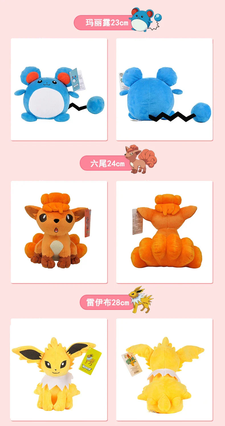 Original Pokemon Plush Toys – Gengar, Pikachu, Charizard & Piplup Soft Kawaii Dolls for Kids Gift