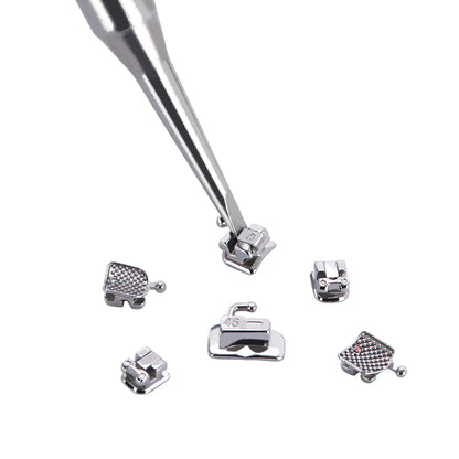 AZDENT 5 Boxes Dental Brackets – Passive Self-Ligating Orthodontic Braces with MIM Monoblock & Buccal Tubes, MBT/Roth 0.022, 345 Hooks