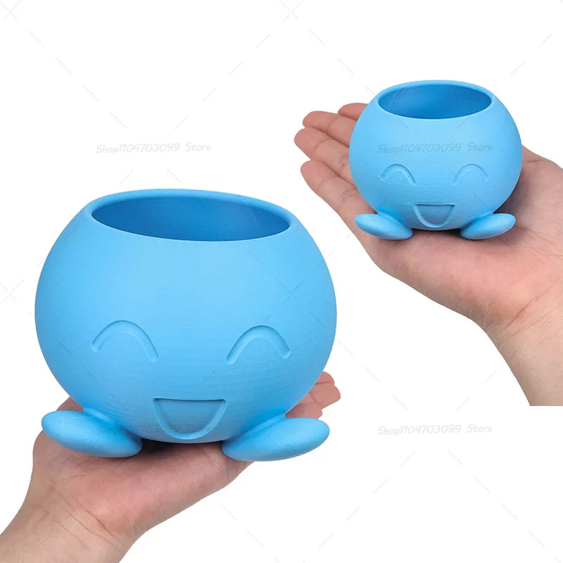 3D Printed Anime Pokémon Oddish Figure – Flowerpot for Dried or Artificial Flowers, Decorative Ornament
