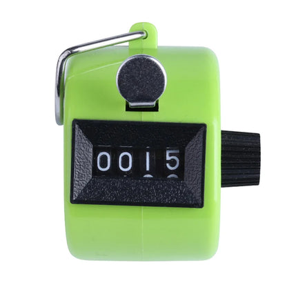 Handheld 4-Digit Tally Counter – Mechanical Manual Palm Clicker for Number Counting, Assorted Colors