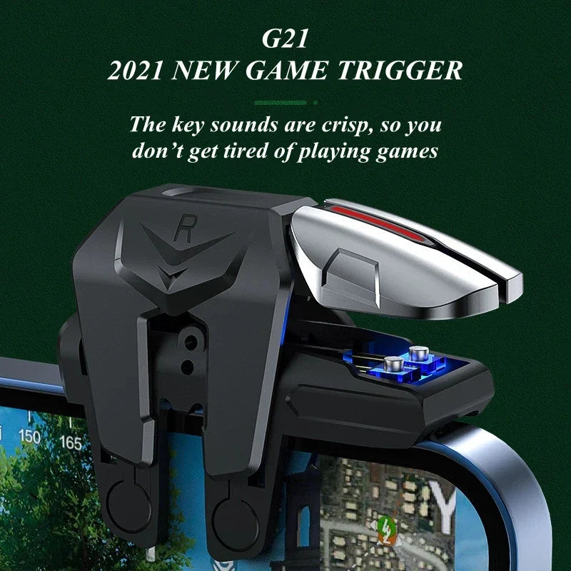 Mobile Gaming Trigger Controller – L1 R1 PUBG Gamepad Joystick for Android & iOS Phones, Shooting Game Accessories Controller Pad