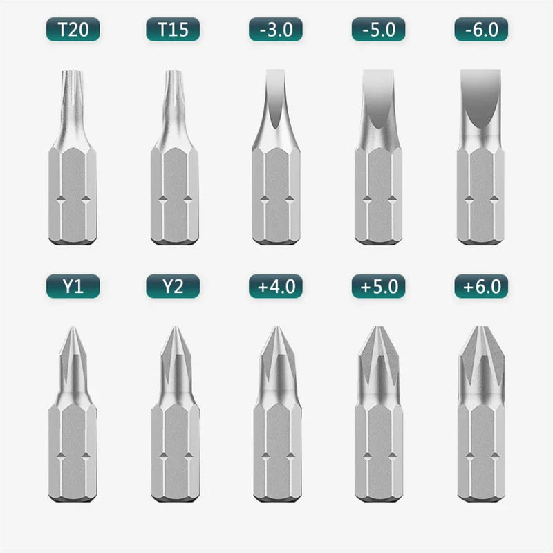 Magnetic Screwdriver Bit Set – Multi-Function Phillips Hand Tool Kit for Home & Car Repair