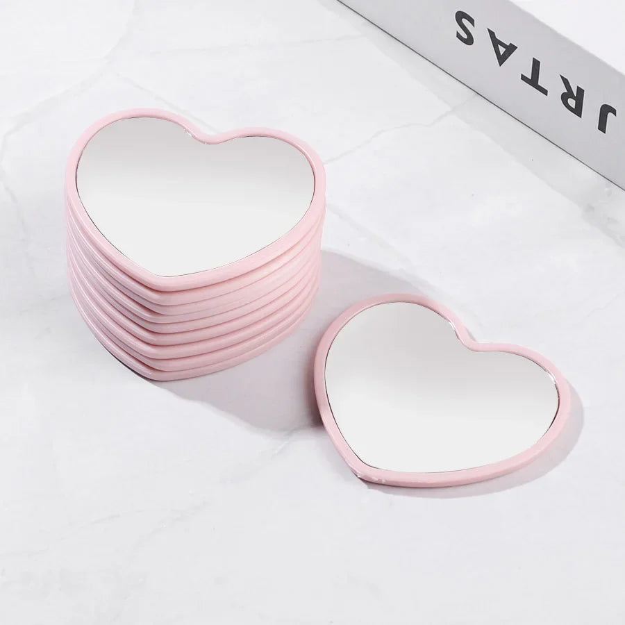 10PCS Heart-Shaped Mini Mirrors - Wedding, Birthday & Holiday Guest Gifts, Christmas and Home Decor
