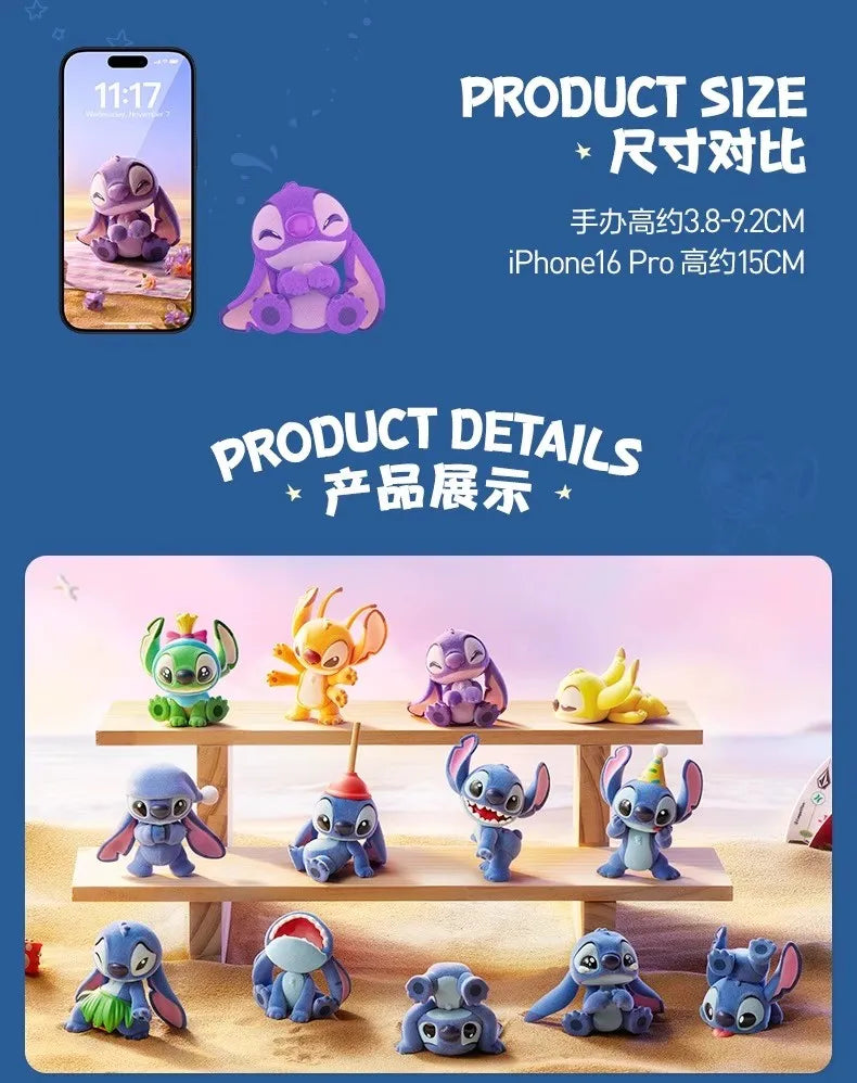 Original Pop Mart Stitch Little Emotion Series Blind Box – Stitch & Lilo Anime Figure, Mystery Box Collectible, Trendy Room Decor & Gift