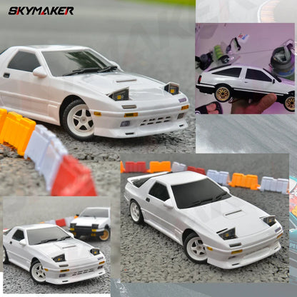 1:18 Skymaker AE86 & RX-7 FC RC Drift Cars with 2.4G Remote, ESP Gyroscope & LED Lights – Mini Racing Toy Cars