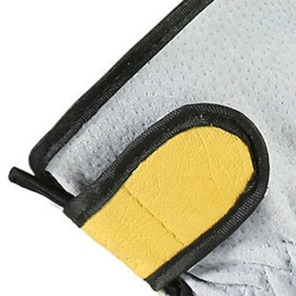 Heat Resistant Flame Retardant Leather Welding Gloves – Anti-Cut Work Gloves for Welding, Fireplace, Oven & Industrial Use