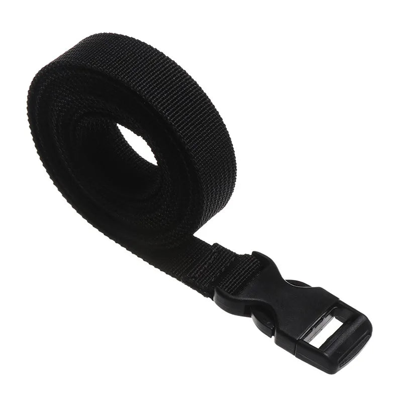 Durable Nylon Cargo Tie Down Strap - Travel Luggage Lash Belt with Cam Buckle for Camping