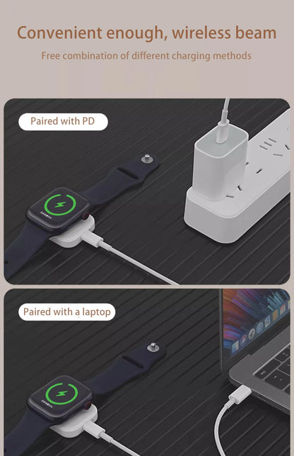 Magnetic Wireless Fast Charger for Apple Watch – Type-C Cable Compatible with Series 9 to 1 & SE