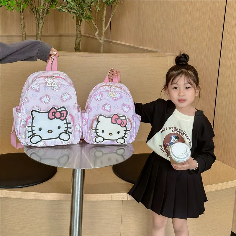 Anime Cartoon Kuromi, Melody & Cinnamoroll Backpack – Kawaii Canvas Schoolbag for Boys & Girls, Hello Kitty Fashion Kids Backpack