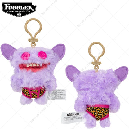 Original Fuggler Ugly Teeth Plush Keychain – Wide-Eyed Monster, Alien & Rabbit Peluche Pendant Toy