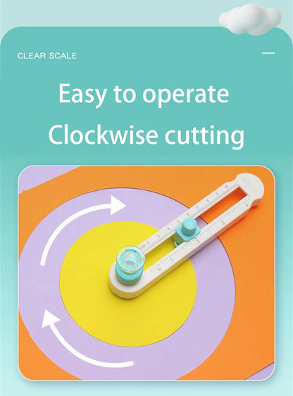 360° Adjustable Round Cutting Knife – DIY Compass Circle Cutter for Scrapbooking & Paper Crafts