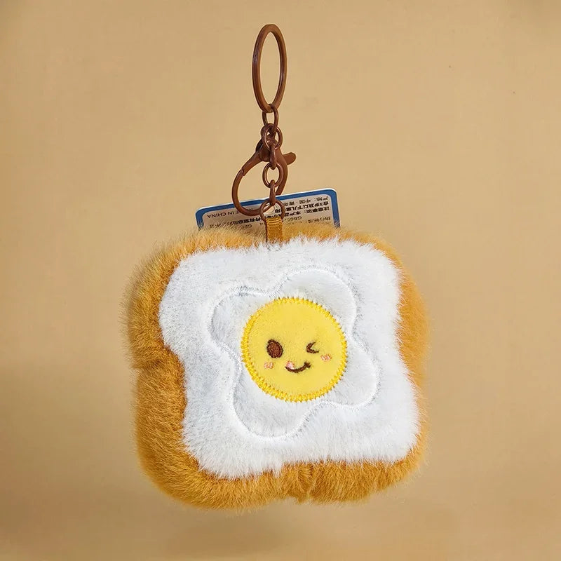 16 Styles Kawaii Mini Snack Plush Keychain – Cute Food Pendant Bag Charm Birthday Gift for Kids