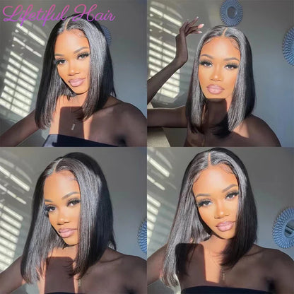 Glueless Bob Human Hair Wig — Ready-to-Wear Straight 4x4 Transparent Lace Closure for Women