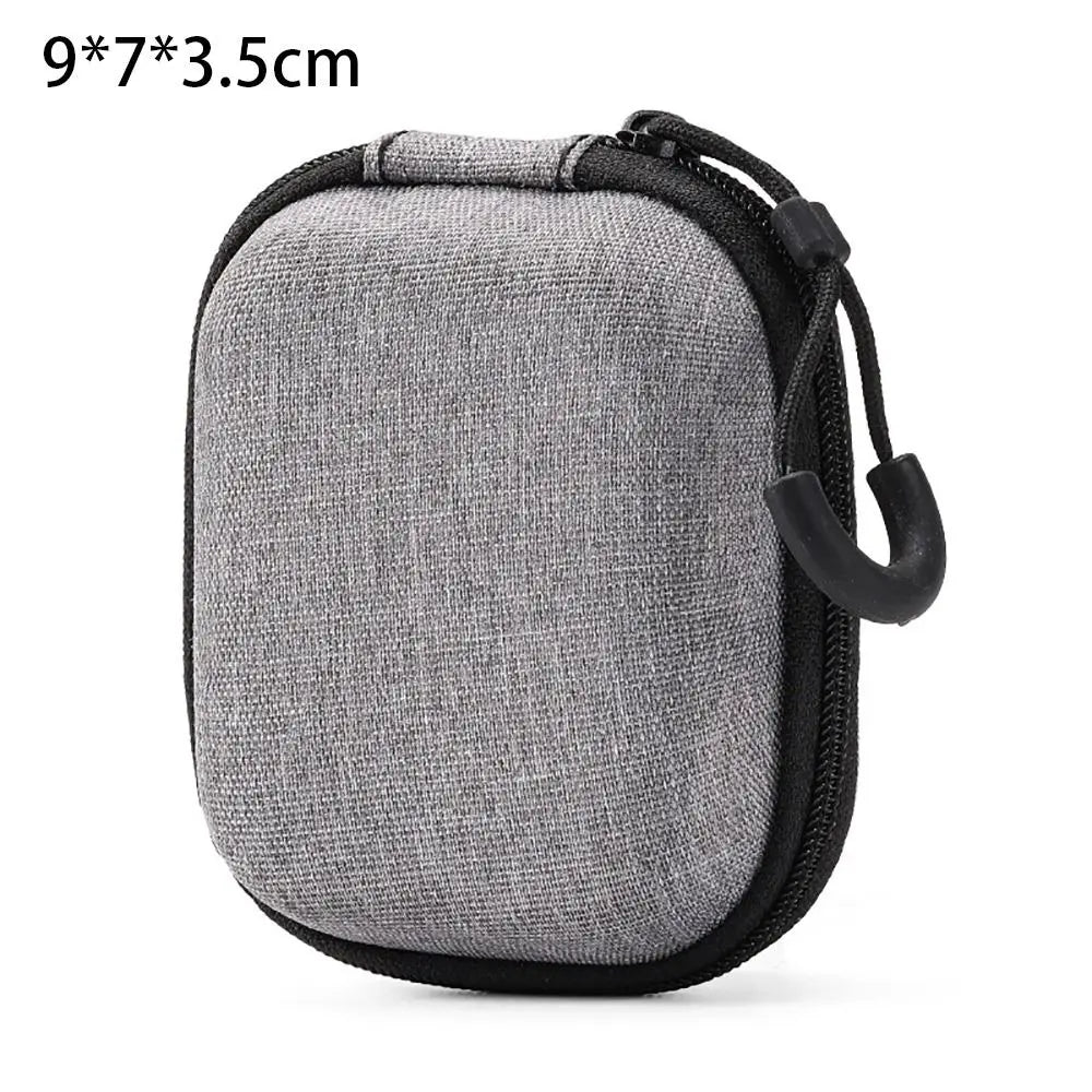 Mini EVA Storage Bag — Zipper Carrying Pouch for AirPods, Earphones, Phone, Charging Cables & Digital Accessories