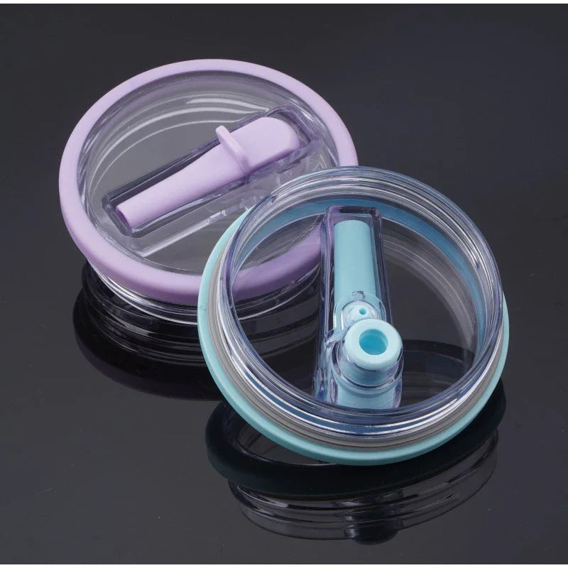 Spill-Proof Cup Cover for Stanley 40oz – Replaceable Environmental Protection Spiral Straw Cover Accessory