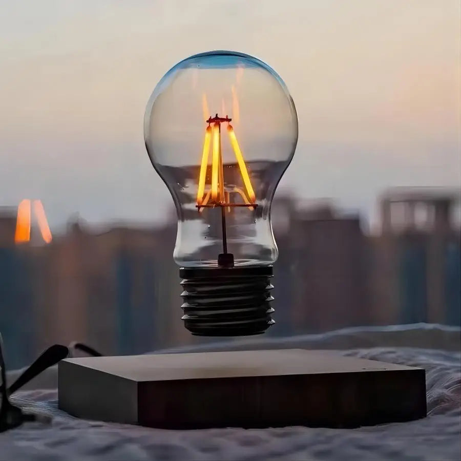 Magnetic Levitation Lamp – Floating LED Bulb Glass Light for Home Office Desk Decor & Birthday Gift