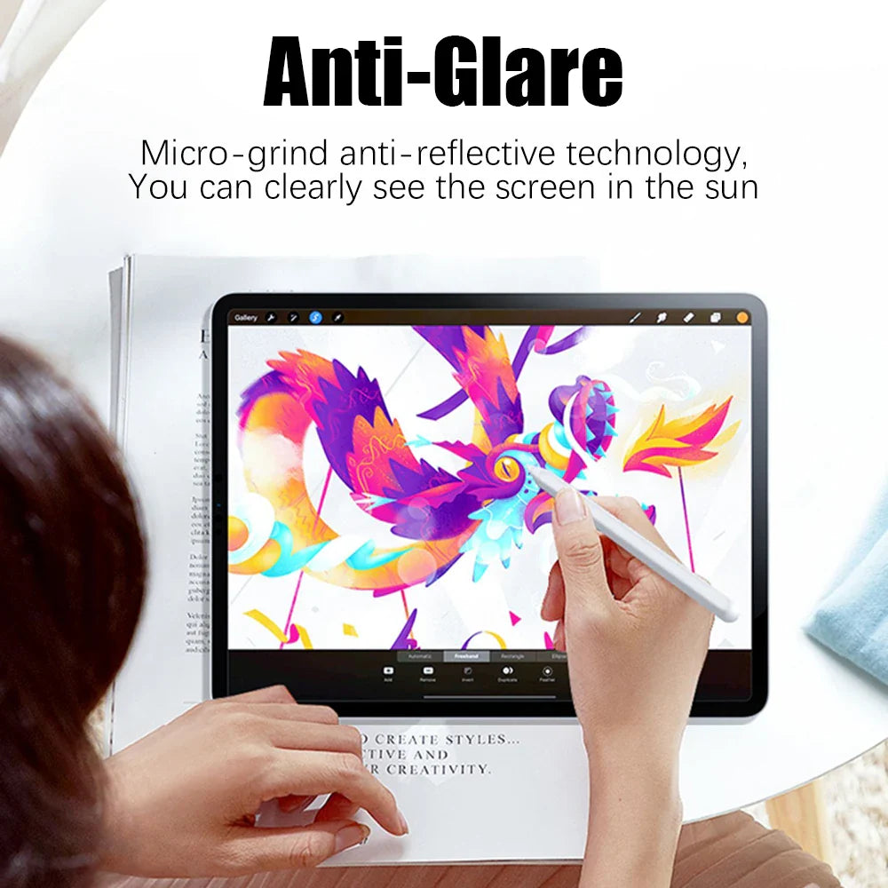 2PCS Paper-Like Screen Protector for iPad (10th Gen, Pro 11/12.9, Air 5/4, Mini 6, 7-9th Gen)