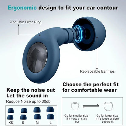 Silicone Ear Plugs – Waterproof Noise-Reducing Earplugs for Sleeping, Swimming, and Ear Protection Set