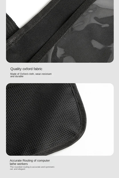 Car Backseat Organizer with Touch Screen Tablet Holder - Auto Storage Pockets & Seat Protectors