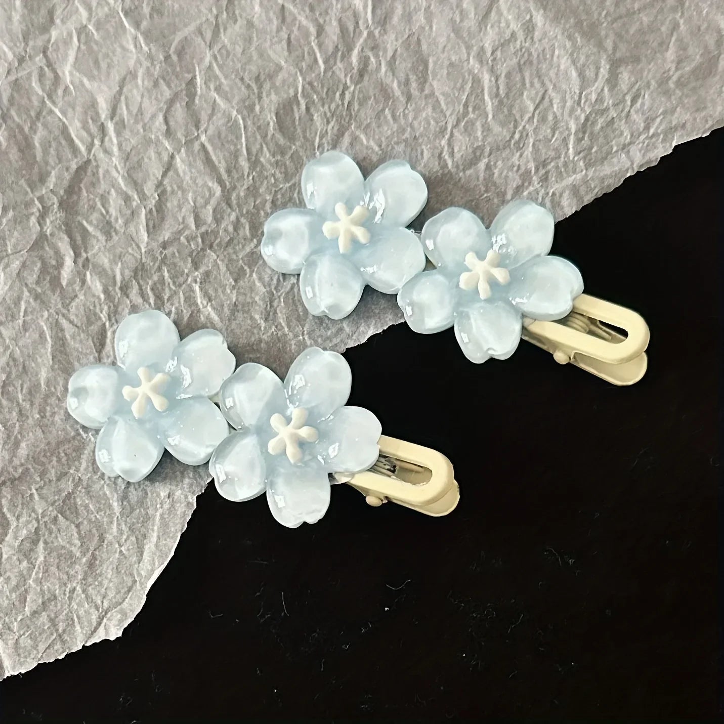 Five-Petal Colorful Duck Hair Clip - Cute Floral Pattern Women’s Hair Accessory