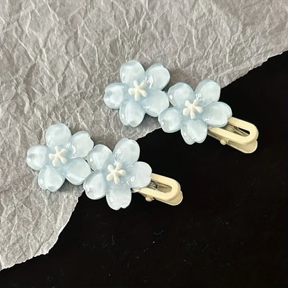 Five-Petal Colorful Duck Hair Clip - Cute Floral Pattern Women’s Hair Accessory