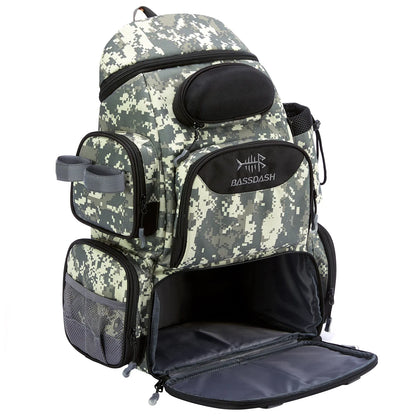 Bassdash Fishing Tackle Backpack – Lightweight Multifunctional Tactical Bag with Tackle Box