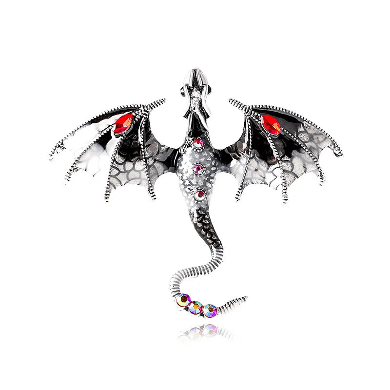 Fly Dragon Enamel Lapel Pins - Brooch for Jeans, Backpacks | Jewelry Clothing Badges | Wedding Gift & DIY Decor for Men