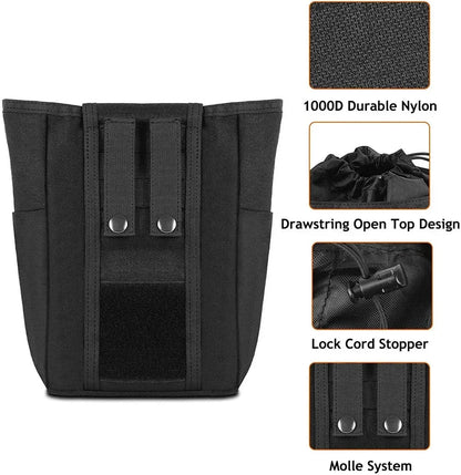 Foldable Molle Dump Pouch – Ammo Magazine Waist Pack, Hunting & EDC Utility Bag