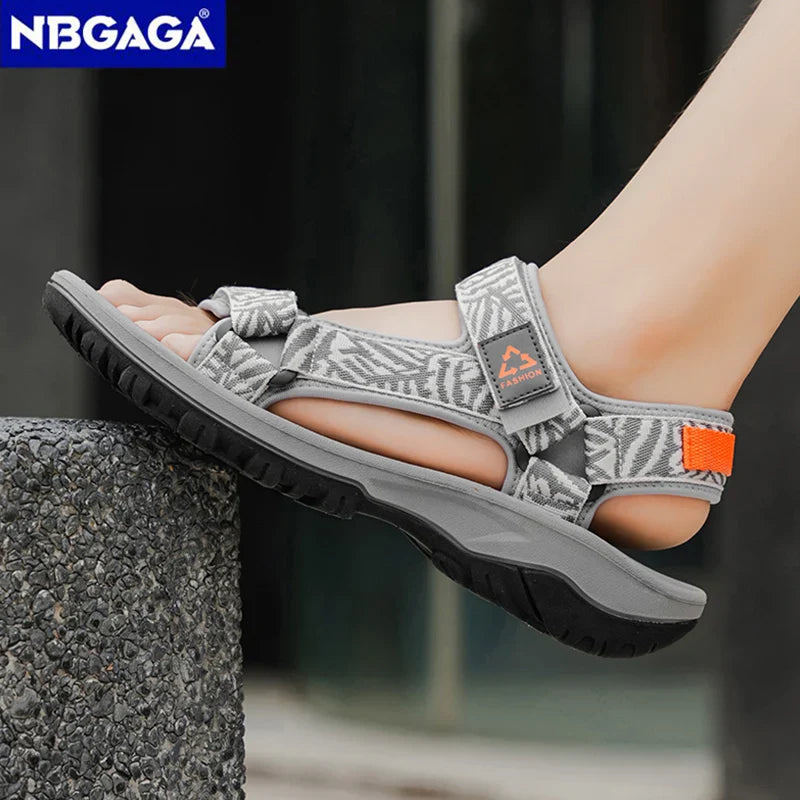 Men’s Classic Hiking Sport Sandals – Lightweight Breathable Open-Toe Beach & Travel Shoes | Comfortable Summer Walking Leisure Sandals