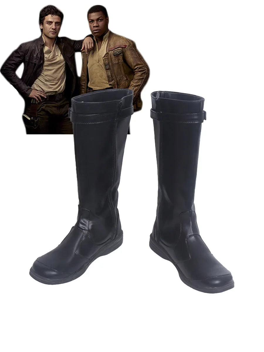 SW Cosplay Boots – Darth Vader, Anakin, Luke Skywalker, Obi-Wan, Darth Maul & Stormtrooper Shoes for Men’s Halloween Costume